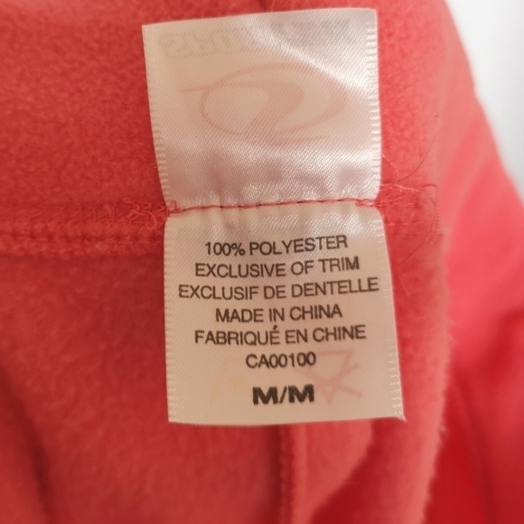 SPORTEK fleece lounge pants peach size M - Picture 2 of 7